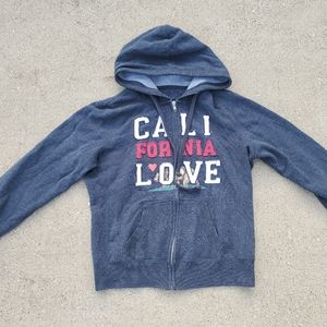 Green Sleeved Hoodie Sweatshirt Jacket sz XLarge